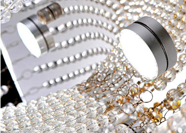 Witte Moderne het Plafondlichten van het Luxekristal/van de Verlichtingsinrichtingen van het Glasplafond Kroonluchters