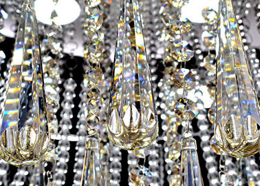 Witte Moderne het Plafondlichten van het Luxekristal/van de Verlichtingsinrichtingen van het Glasplafond Kroonluchters