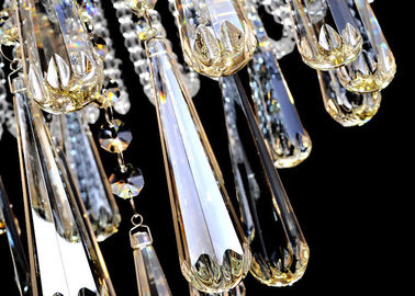 Witte Moderne het Plafondlichten van het Luxekristal/van de Verlichtingsinrichtingen van het Glasplafond Kroonluchters