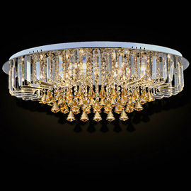 Douane om het Plafondlicht van het Luxekristal met de Daling van de Glasparel voor Huis/Woonkamer