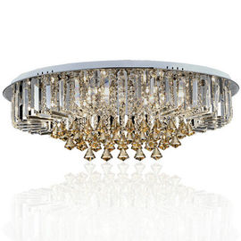 Douane om het Plafondlicht van het Luxekristal met de Daling van de Glasparel voor Huis/Woonkamer