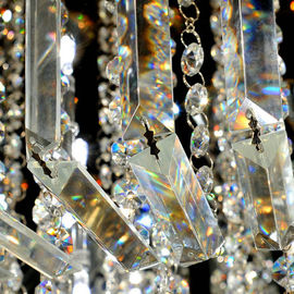 Douane om het Plafondlicht van het Luxekristal met de Daling van de Glasparel voor Huis/Woonkamer