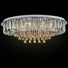 Douane om het Plafondlicht van het Luxekristal met de Daling van de Glasparel voor Huis/Woonkamer