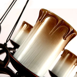 Verlichting van de de Kaars de Glas Geblazen Moderne Kroonluchter van steenbordeaux/Traditionele Kroonluchterlichten