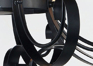 Commerciële Decoratieve Amberkroonluchters 9 van het Glas Grote Hotel Licht met Regelbare Ketting