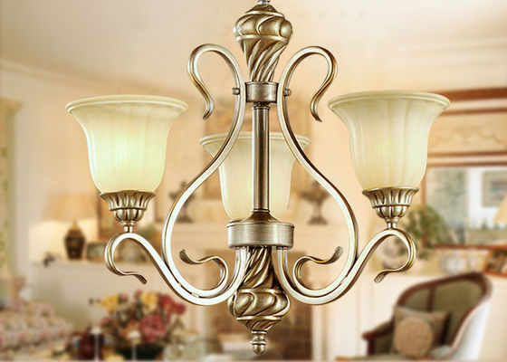 3 de lichte Moderne Lichten van de Smeedijzerkroonluchter/Tegenhangerverlichting met Schaduwen voor Villa