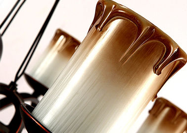 Kaarstype de Kroonluchter van het Smeedijzerart deco met Ijzer en Glas, Modern of Traditioneel