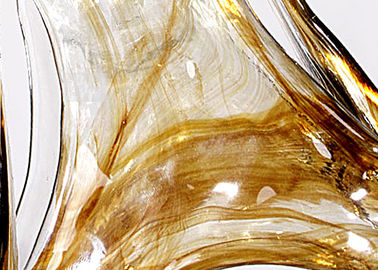 Traditionele Smeedijzerkroonluchter/de Amber Uitstekende Kroonluchters van de Glastegenhanger