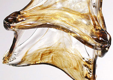 Traditionele Smeedijzerkroonluchter/de Amber Uitstekende Kroonluchters van de Glastegenhanger