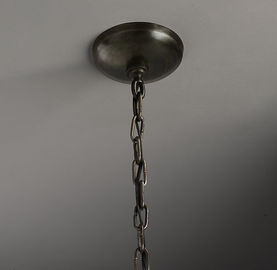 Van de het Restaurantplattelander van de nostalgie de Industriële Uitstekende Verlichting Kroonluchter van de het Smeedijzerkabel