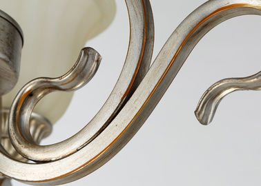 De decoratieve 9 Lichte Grote Italiaanse Retro Stijl van de Smeedijzerkroonluchter met Metaal en glas