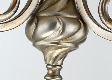 De decoratieve 9 Lichte Grote Italiaanse Retro Stijl van de Smeedijzerkroonluchter met Metaal en glas