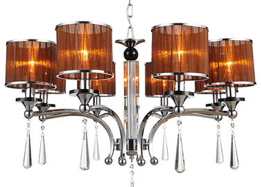 Hotelzaal/Kroonluchter van het Lounge de Decoratieve Chroom, de Moderne Kroonluchter van het Smeedijzerkristal