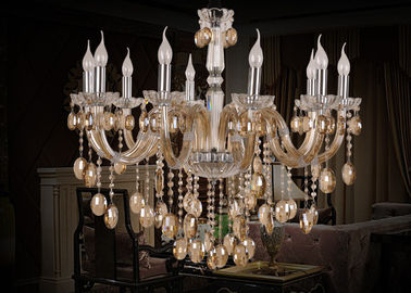 10 lichte het Kristalkroonluchter van de Cognacluxe, de Moderne Kroonluchters van de Glastegenhanger