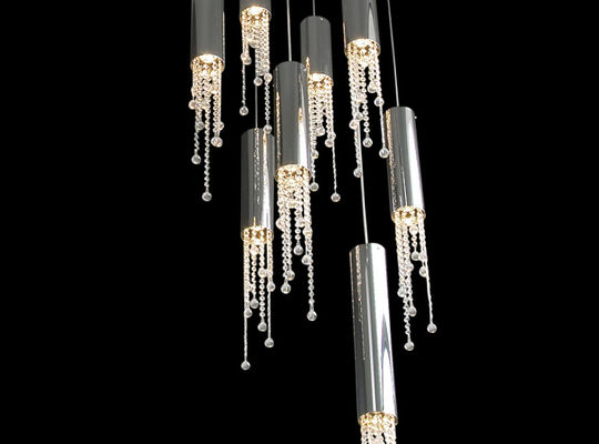 De Kroonluchterlicht van het luxekristal, LEIDENE Verlichtingsinrichtingen voor Villa's