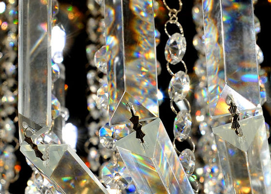 Luxurious Lichten die van het Kristalplafond, Eigentijdse Unieke Plafond Opgezette Kroonluchter passen