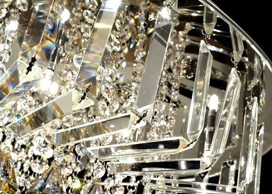 Luxurious Lichten die van het Kristalplafond, Eigentijdse Unieke Plafond Opgezette Kroonluchter passen