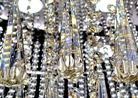 Witte Moderne het Plafondlichten van het Luxekristal/van de Verlichtingsinrichtingen van het Glasplafond Kroonluchters