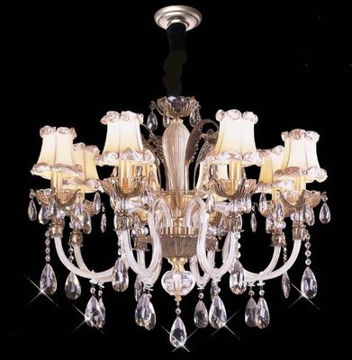 Hoog Lumen 18 Lichten 1050 x 820mm de Verlichting van de Kristalkroonluchter/Commerciële LEIDENE Tegenhangerverlichting