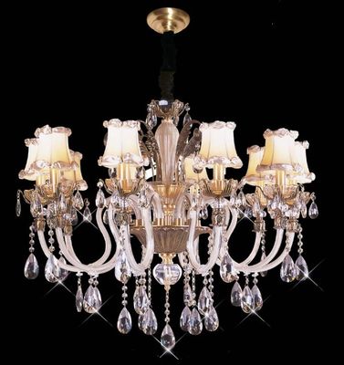 Hoog Lumen 18 Lichten 1050 x 820mm de Verlichting van de Kristalkroonluchter/Commerciële LEIDENE Tegenhangerverlichting