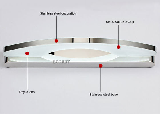 De Spiegel LEIDENE van de badkamers snakt de Acrylijdelheid Lichteninrichting 15W 70cm