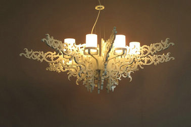 Rubber Houten Witte de Prachtverlichting van Herenhuiskroonluchters voor Luxevilla's/Hotels