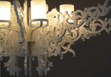 Rubber Houten Witte de Prachtverlichting van Herenhuiskroonluchters voor Luxevilla's/Hotels