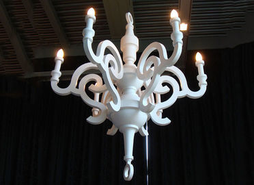 40W de witte Hars van Hotelkroonluchters/Houten Kroonluchter voor Restaurant/Decoratief Hotel
