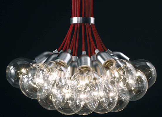 De Balkroonluchter 19 van het aluminiumglas Hoofdene27 Lichten voor Zaal Decoratie