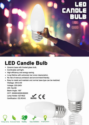 Seconde-l-BX114 3W/3.5W Verlichtingslamp E27 180 Graad, LEIDENE Kaarsbol voor Hotelverlichting seconde-l-BX114