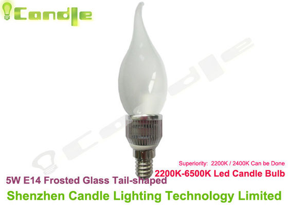 E14 leidde Kristalkroonluchter 360 Ce RoHS, Warm Wit van de Kaars Gloeilamp 5w