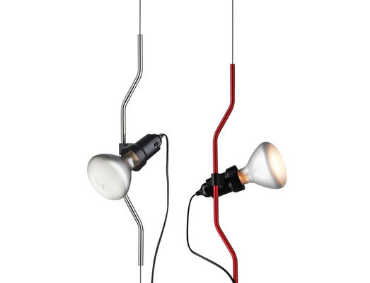 Minimalistische Parentesi-Vloer aan het Koolstofstaallicht van de Plafondlamp Met Tubulaire Vorm