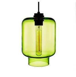 De duidelijke Lamp van de de Flessentegenhanger van de Glasvorm Luxurious, Industriële Verlichtingsinrichtingen