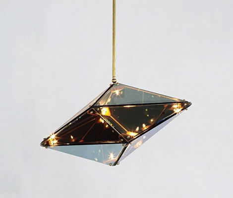 Licht van de het Glas het Moderne Opschorting van de diamantvorm Populair voor het Hotel van het Barrestaurant