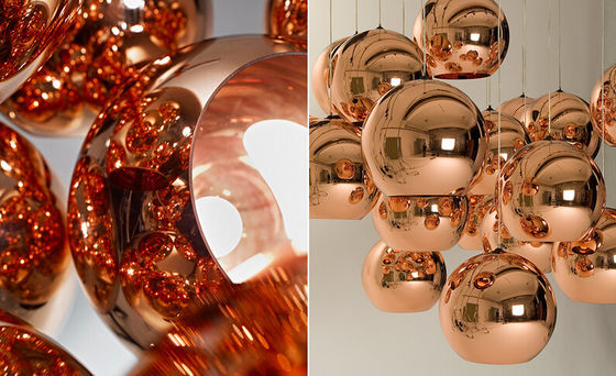 Eigentijds Modern de Tegenhangerlicht van het Opschortings Licht Koper door Tom Dixon