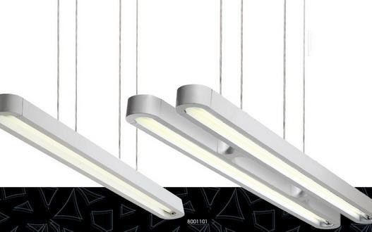 Bureau de Dubbele T5 Strook het Hangen Verlichting van de het Aluminiumtegenhanger van PC van Plafondlichten