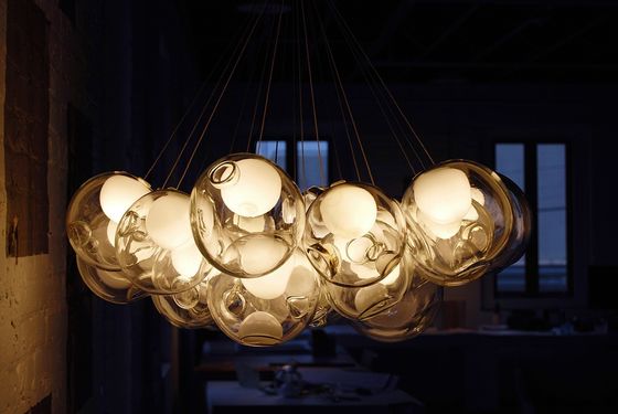Creatieve Dubbele LEIDENE van het Plafondlichten van de Glasdekking Hangende G9 Kleurrijke Tegenhangerlamp