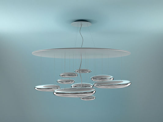 De moderne Lichten van de Chroomskydro Geleide Kroonluchter met ABS Zinc+alloy Materialen voor Commerciële Verlichtingsdecoratie
