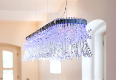 Lichten van de Trasparent de Glas Geleide Kroonluchter voor Woonkamerdecoratie