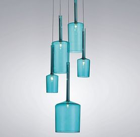 De Moderne Geleide Kroonluchters van de kleurenmanier, de Tegenhangerlamp van de Glasfles G9