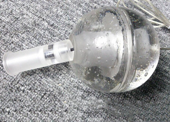 De transparante Kristalkroonluchter steekt Verlichting van de Glas de Bal Geleide Tegenhanger aan