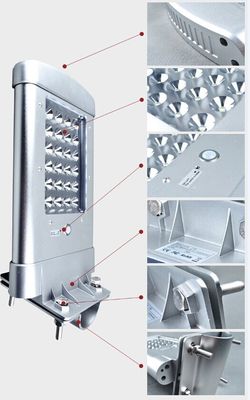 Hoge Openlucht Alle Zonne LEIDENE van het Lumen50w Zuivere Wit IP66 Straatlantaarns