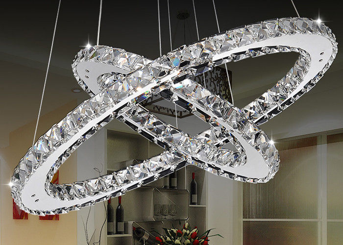 Het Chroom18w LEIDENE van het luxek9 Kristal Moderne Kroonluchterverlichting 7500K - 8000K voor Bar/Hotel