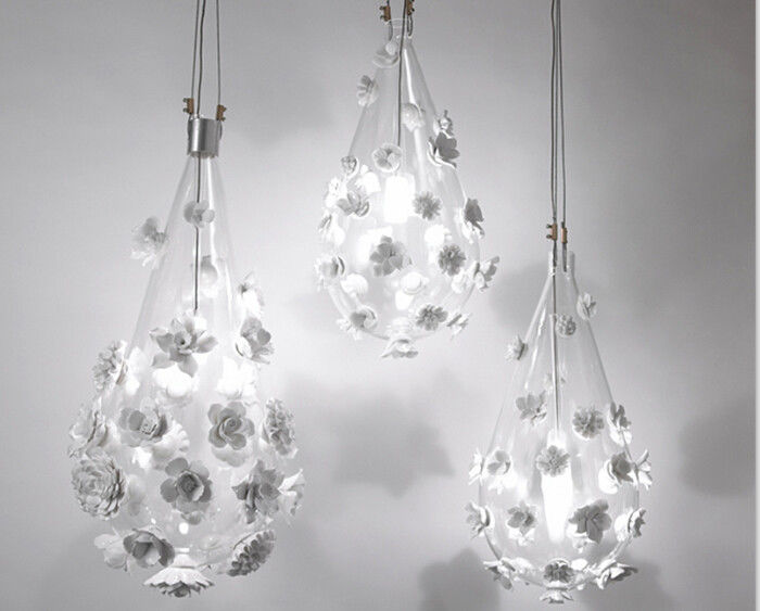 Het moderne Glas van Verlichtingsinrichtingen en de Ceramische Lamp van de Bloemtegenhanger voor Winkeldecoratie